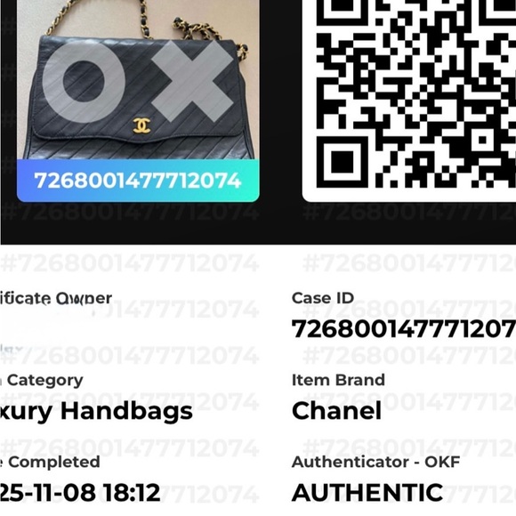 Vintage Chanel Diagonal Flap Bag. - Picture 15 of 16